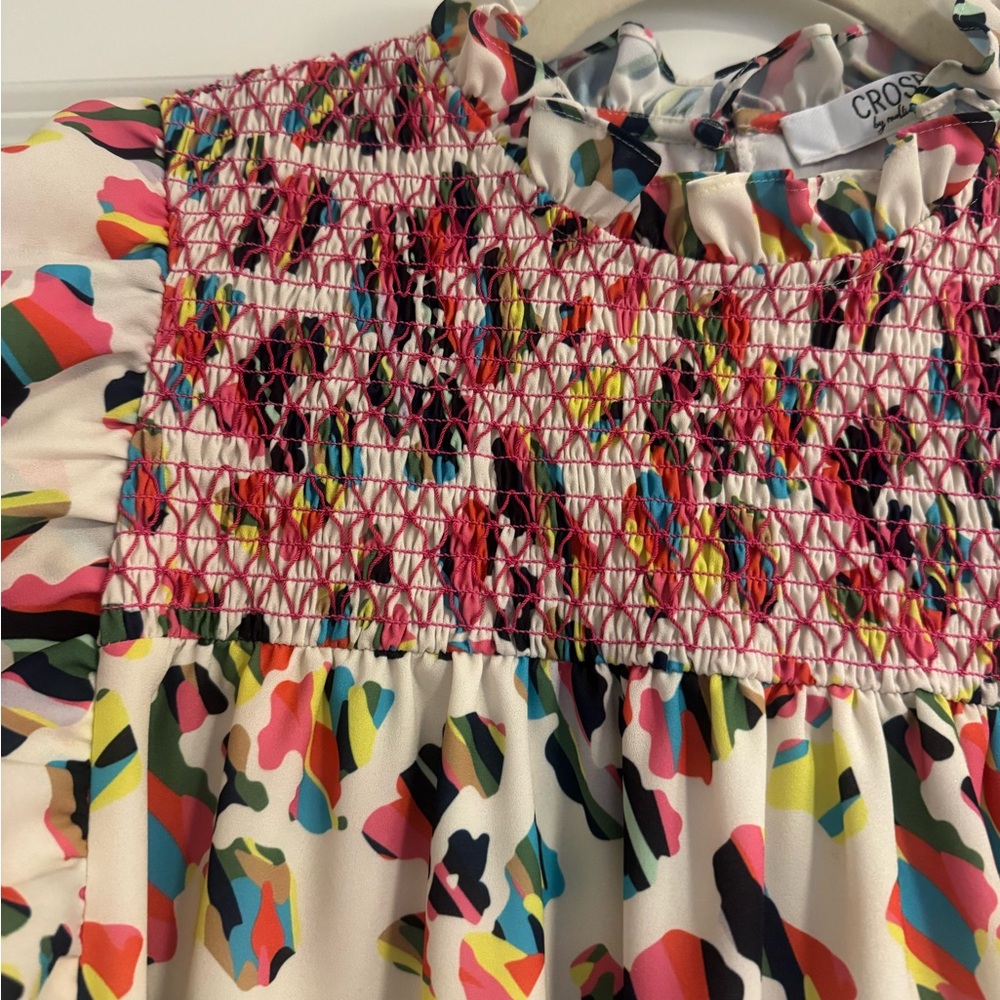CROSBY by Mollie Burch Multicolor Ruffle Sleeve Dress - Picture 4 of 7